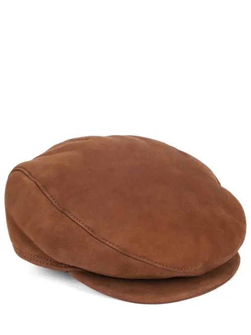 Кепка кожаная на меху BORSALINO