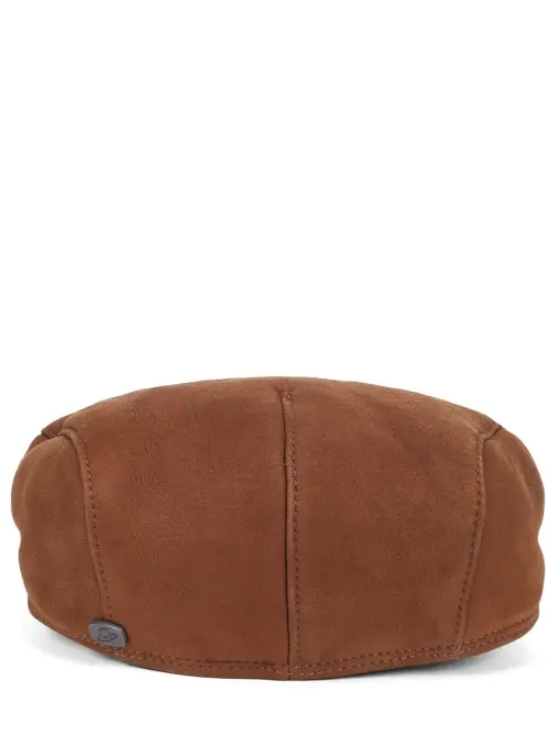 Кепка кожаная на меху BORSALINO