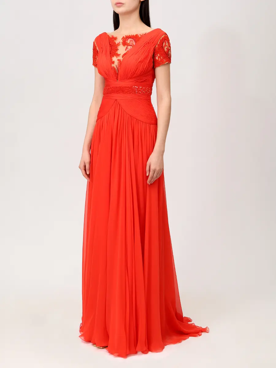 Платье шелковое