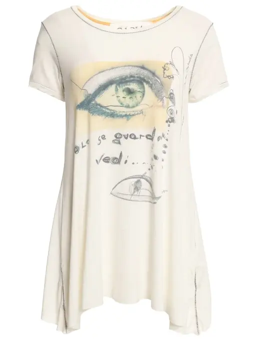 Футболка из вискозы DANIELA DALLAVALLE