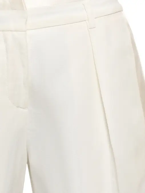 Шорты из вискозы и льна ROBERTO CAVALLI