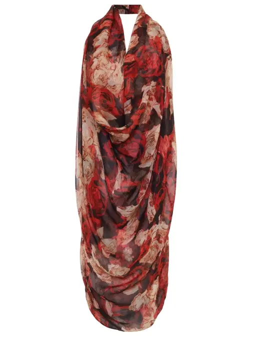 Накидка шелковая ALEXANDER MCQUEEN