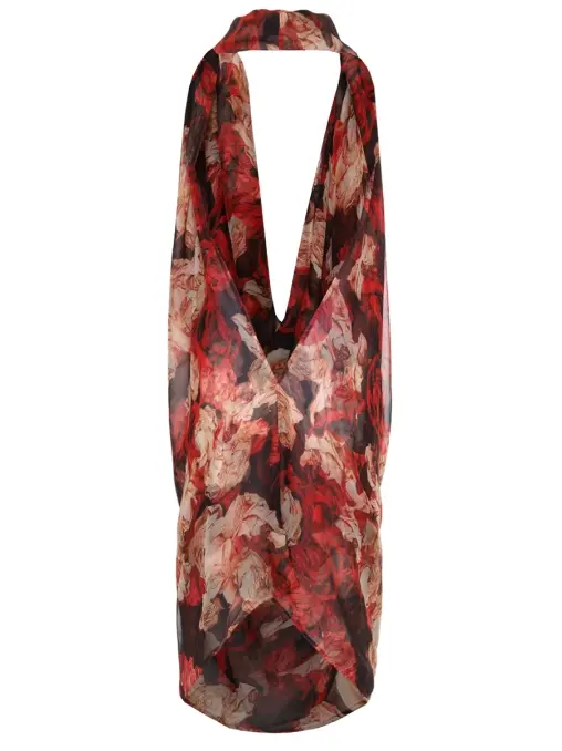 Накидка шелковая ALEXANDER MCQUEEN
