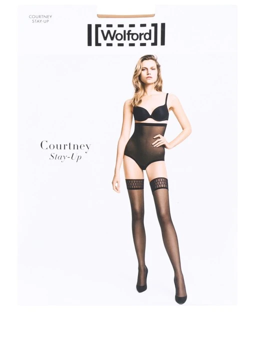 Чулки Courtney Stay-Up WOLFORD