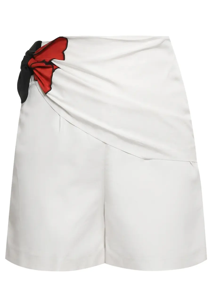 Шорты из хлопка и шелка