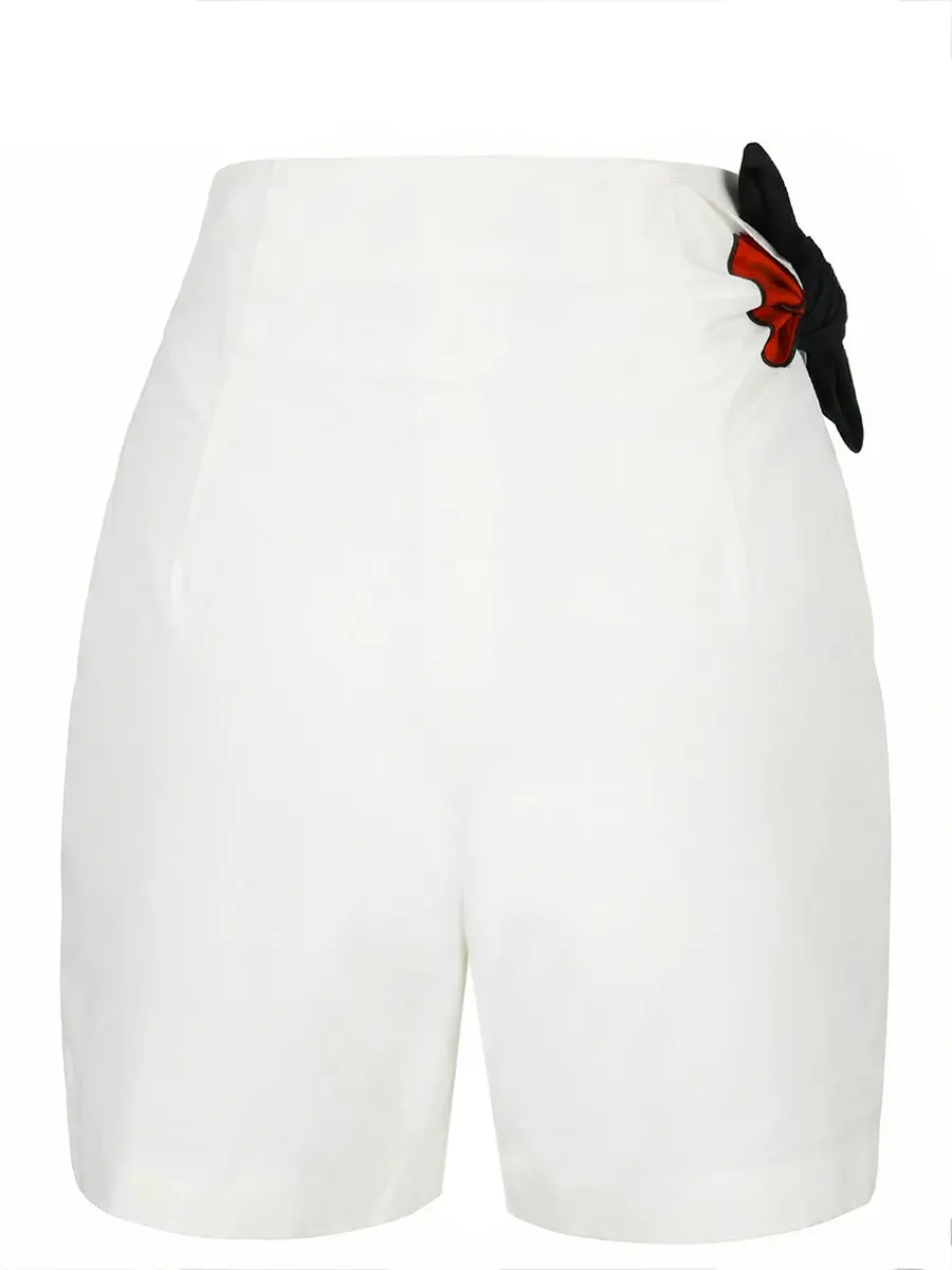 Шорты из хлопка и шелка