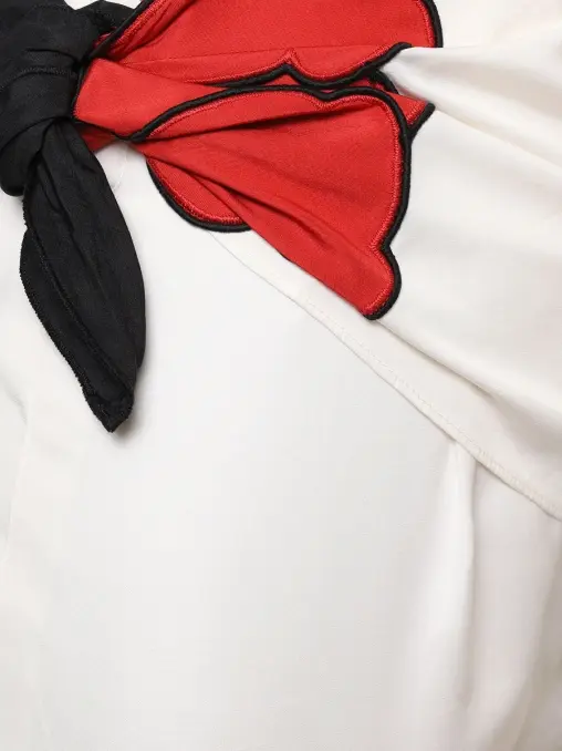 Шорты из хлопка и шелка SAINT LAURENT