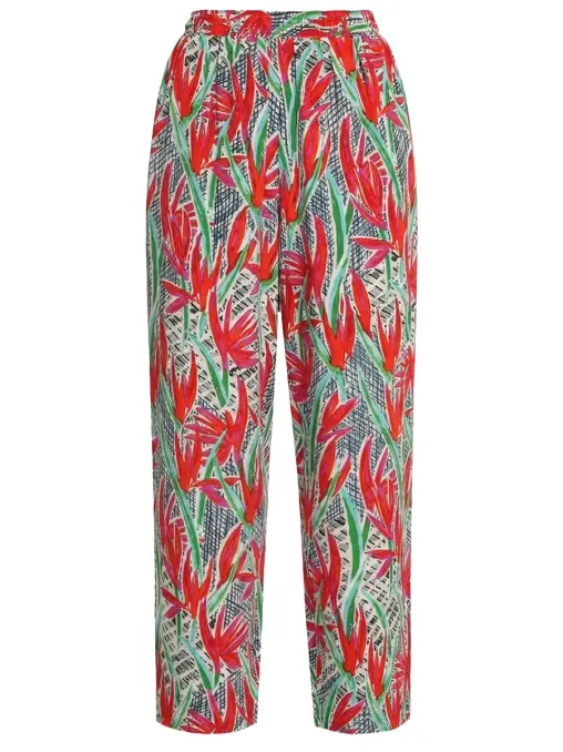 Брюки из шелковые KENZO
