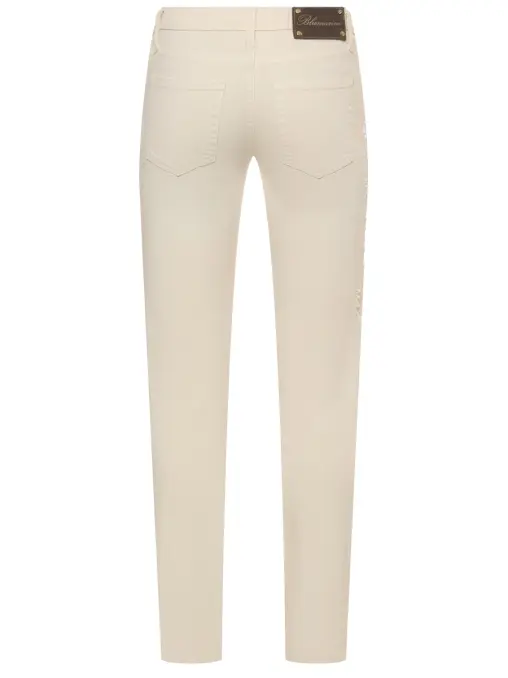 Джинсы с кружевом BLUMARINE