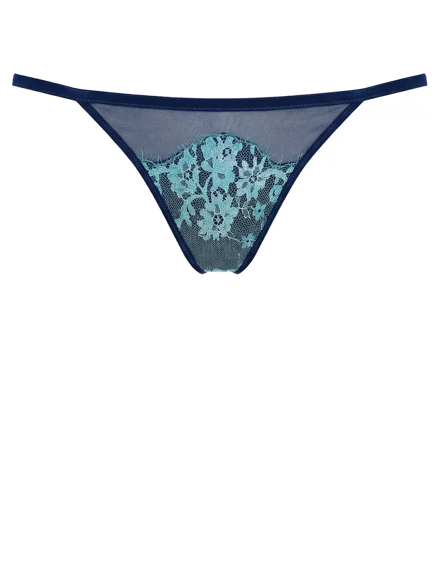 Трусы-стринг с кружевом