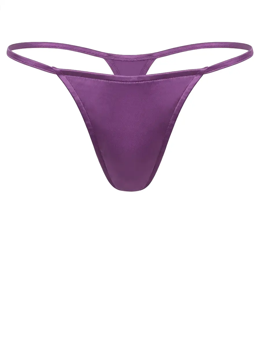 Трусы-стринг шелковые