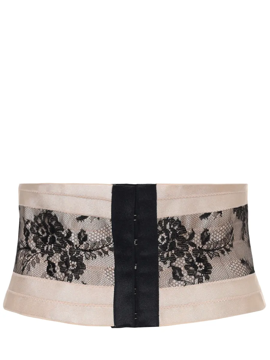 Пояс корсетный с кружевом