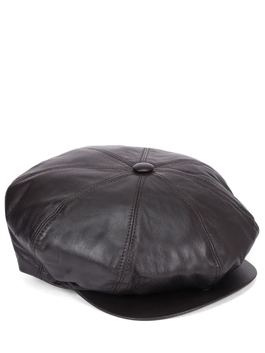 Кепка кожаная