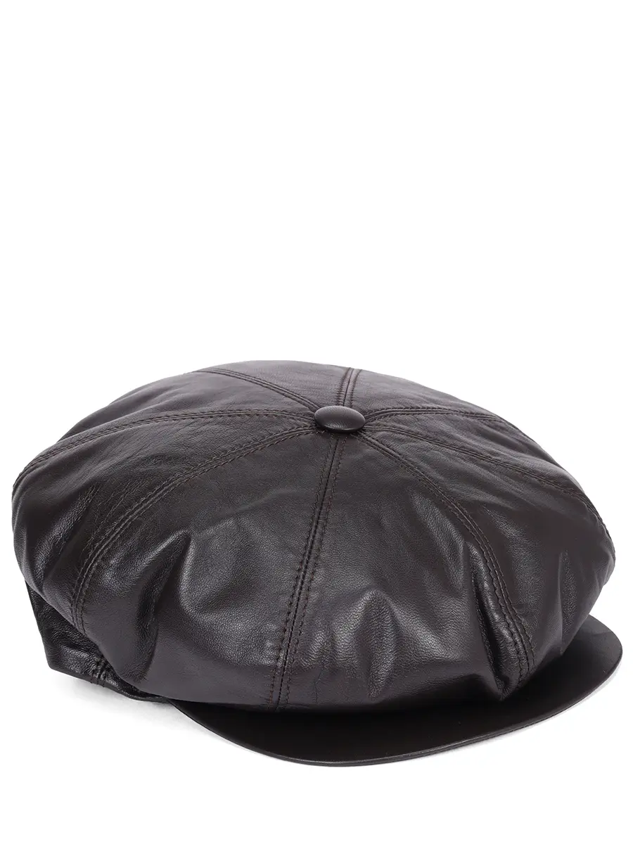 Кепка кожаная