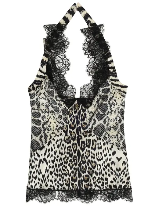 Топ шелковый ROBERTO CAVALLI