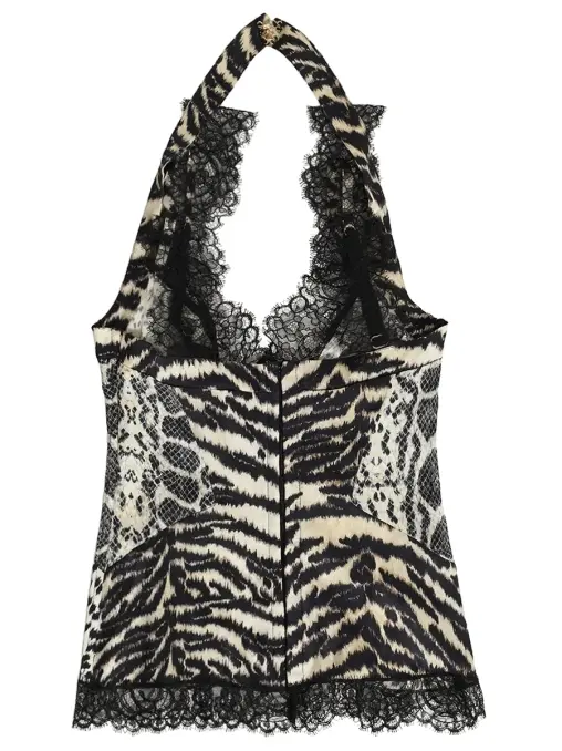 Топ шелковый ROBERTO CAVALLI