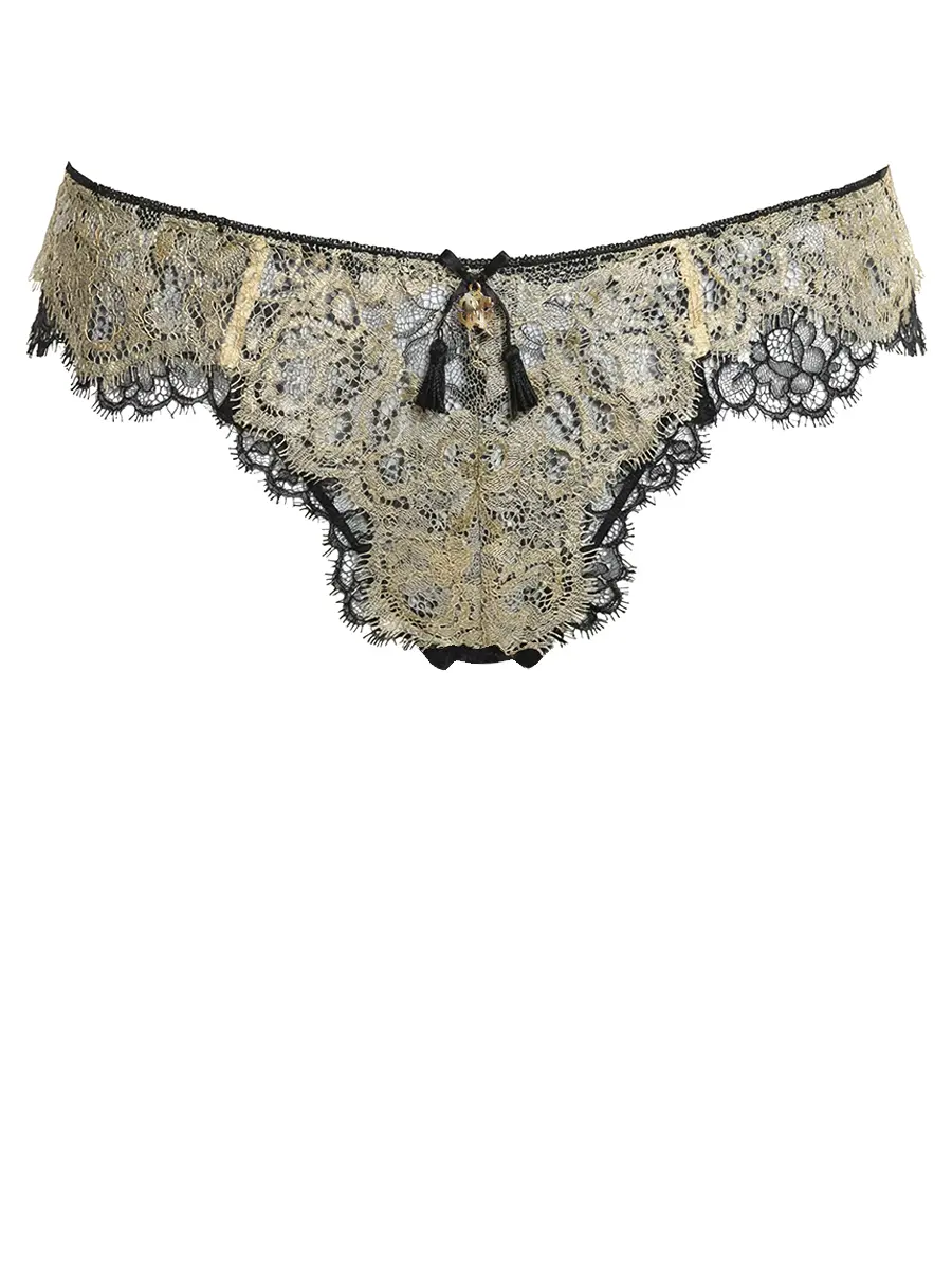 Трусы-стринг кружевные