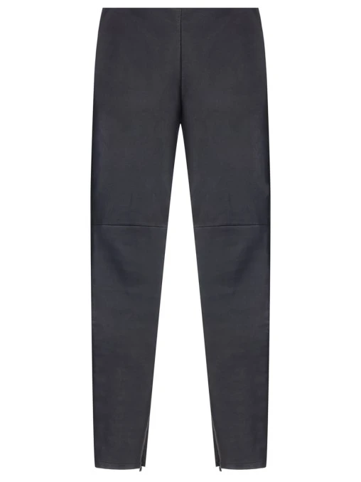 Брюки кожаные FENDI