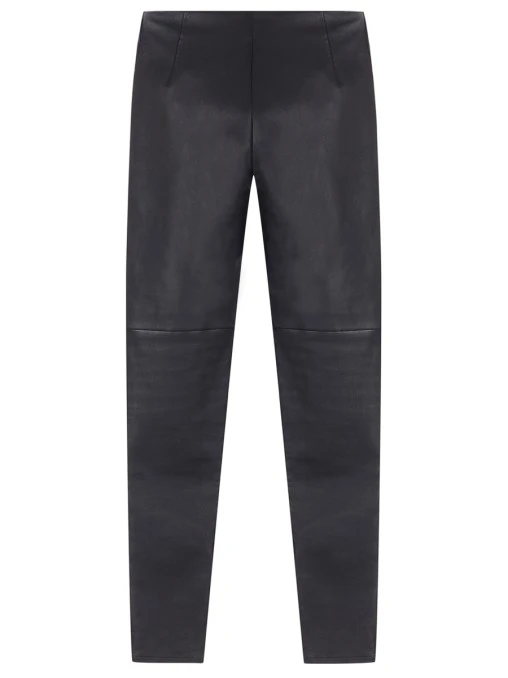 Брюки кожаные FENDI