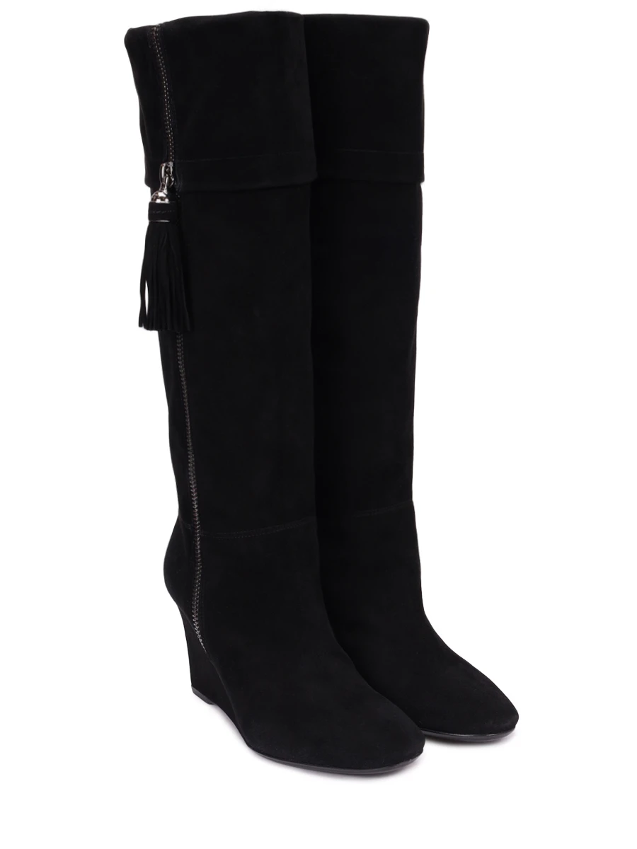 Сапоги замшевые