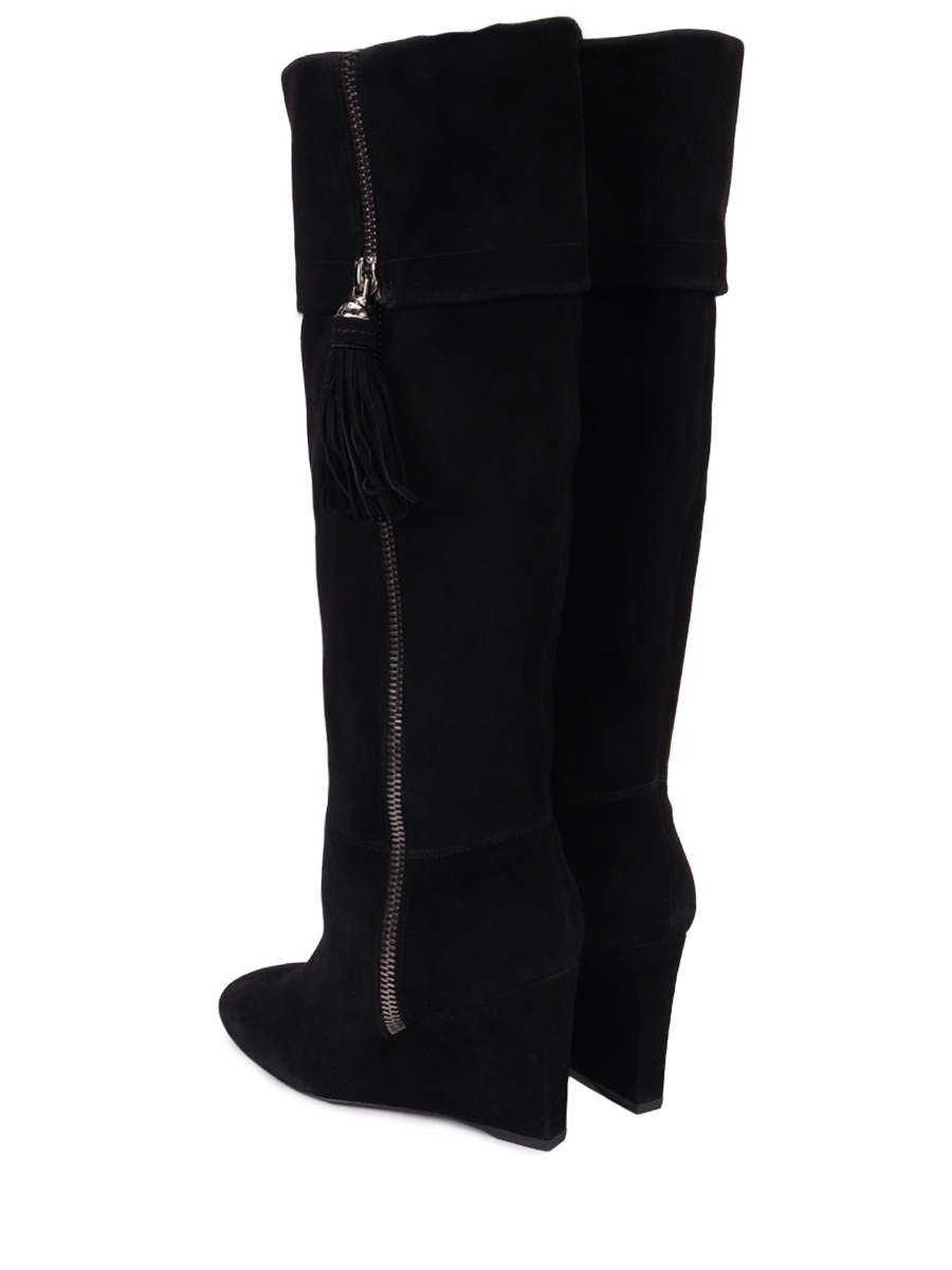 Сапоги замшевые