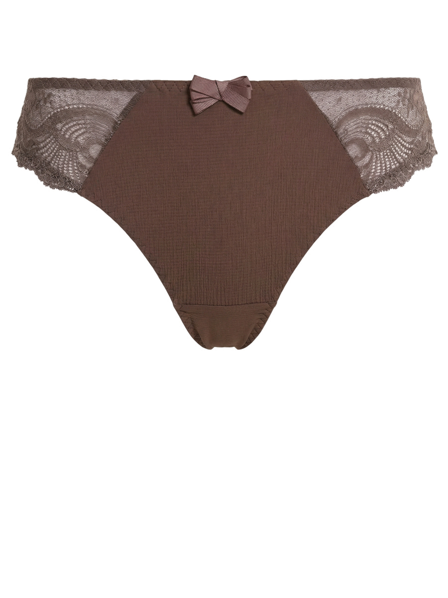 Трусы-стринг с кружевом