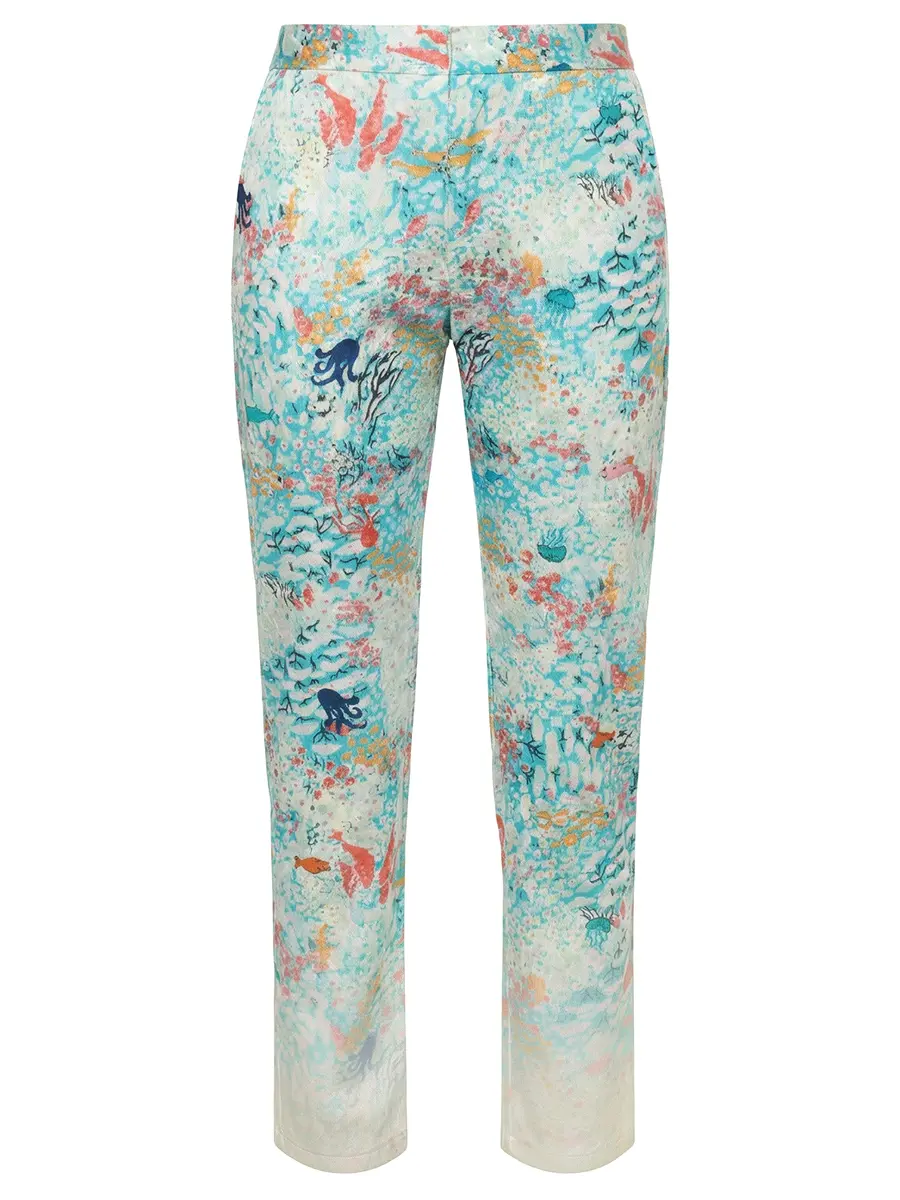 Брюки с принтом