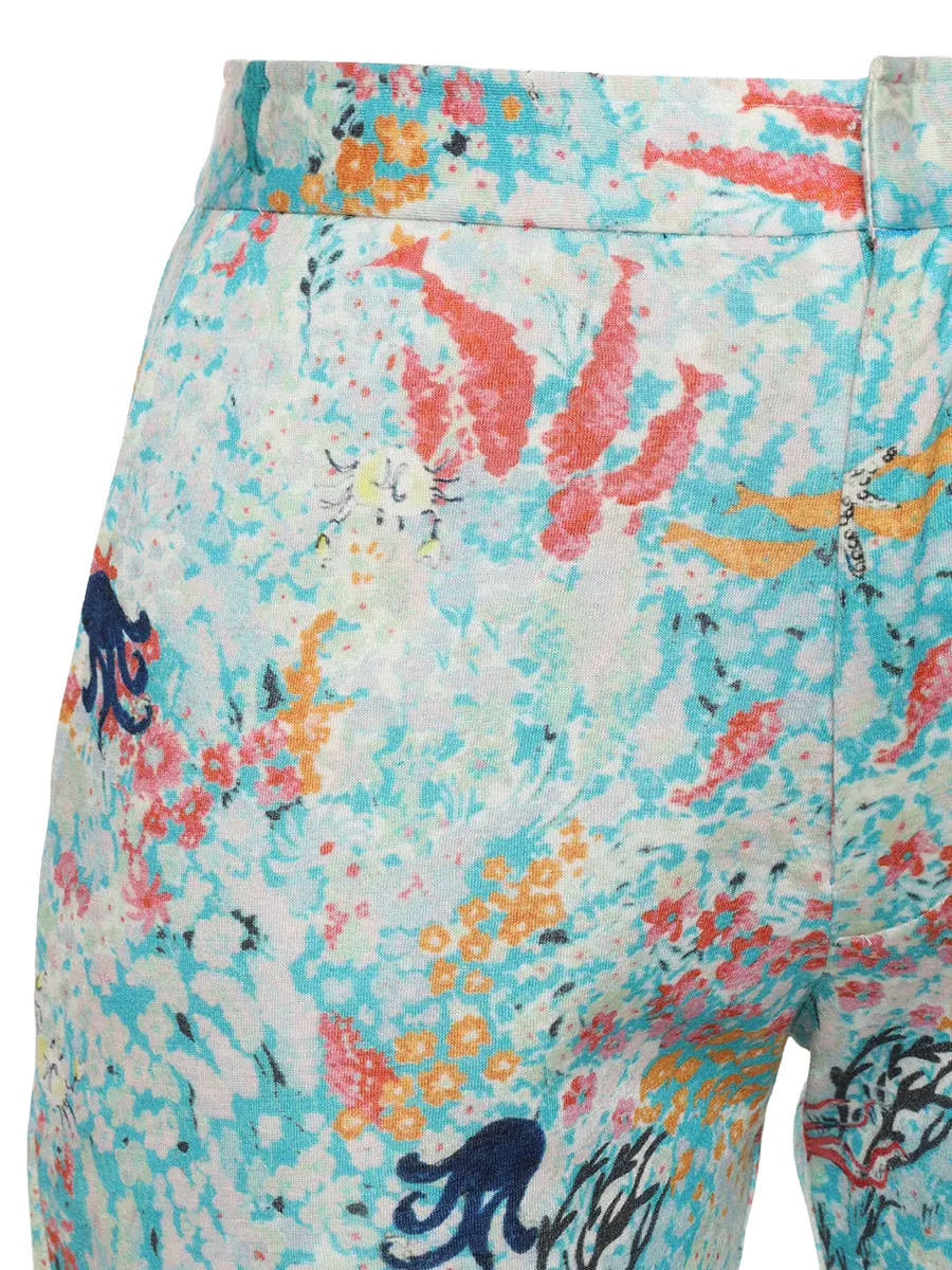 Брюки с принтом