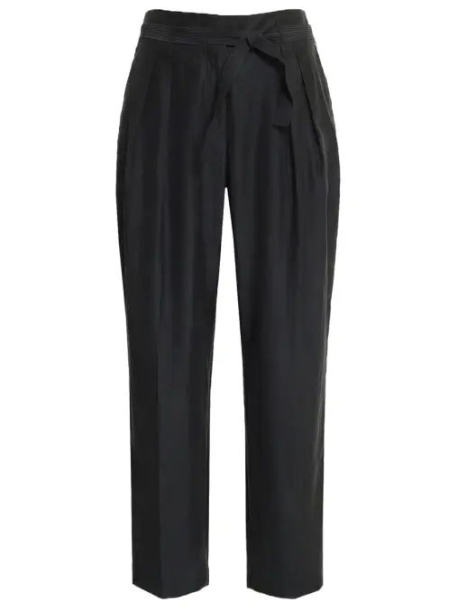 Брюки из хлопка и шелка AQUILANO RIMONDI