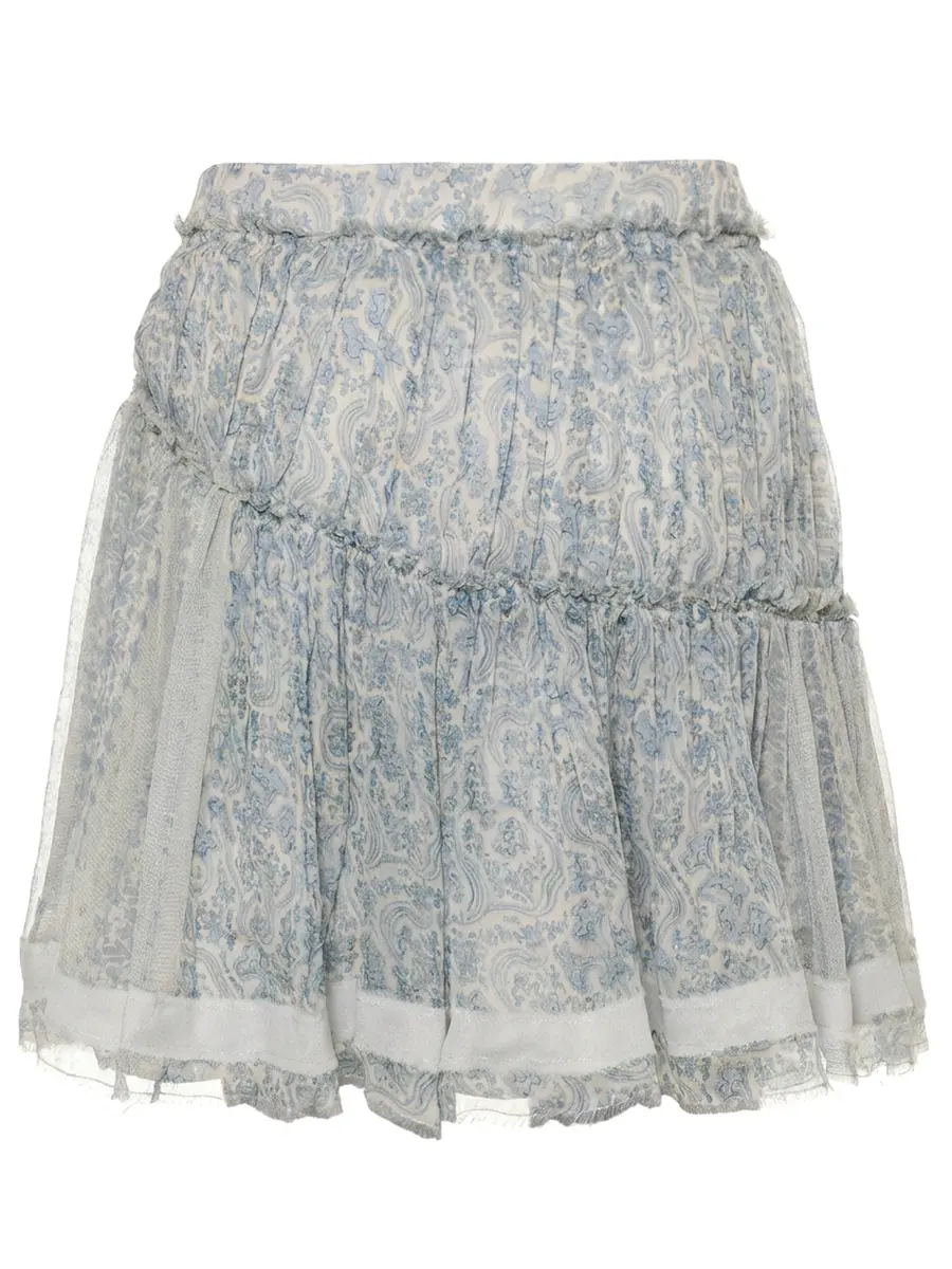 Юбка шелковая