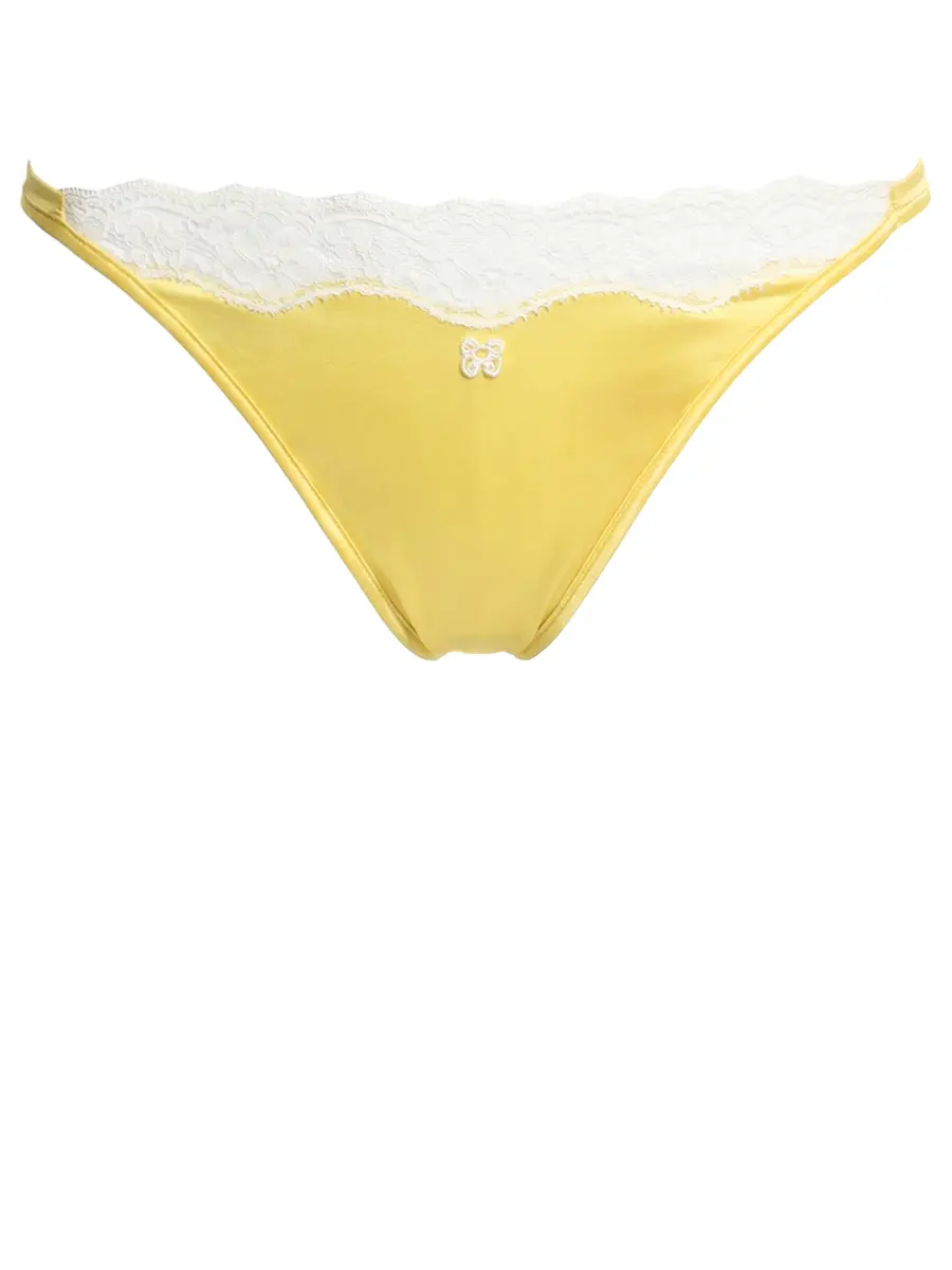 Трусы-стринг шелковые