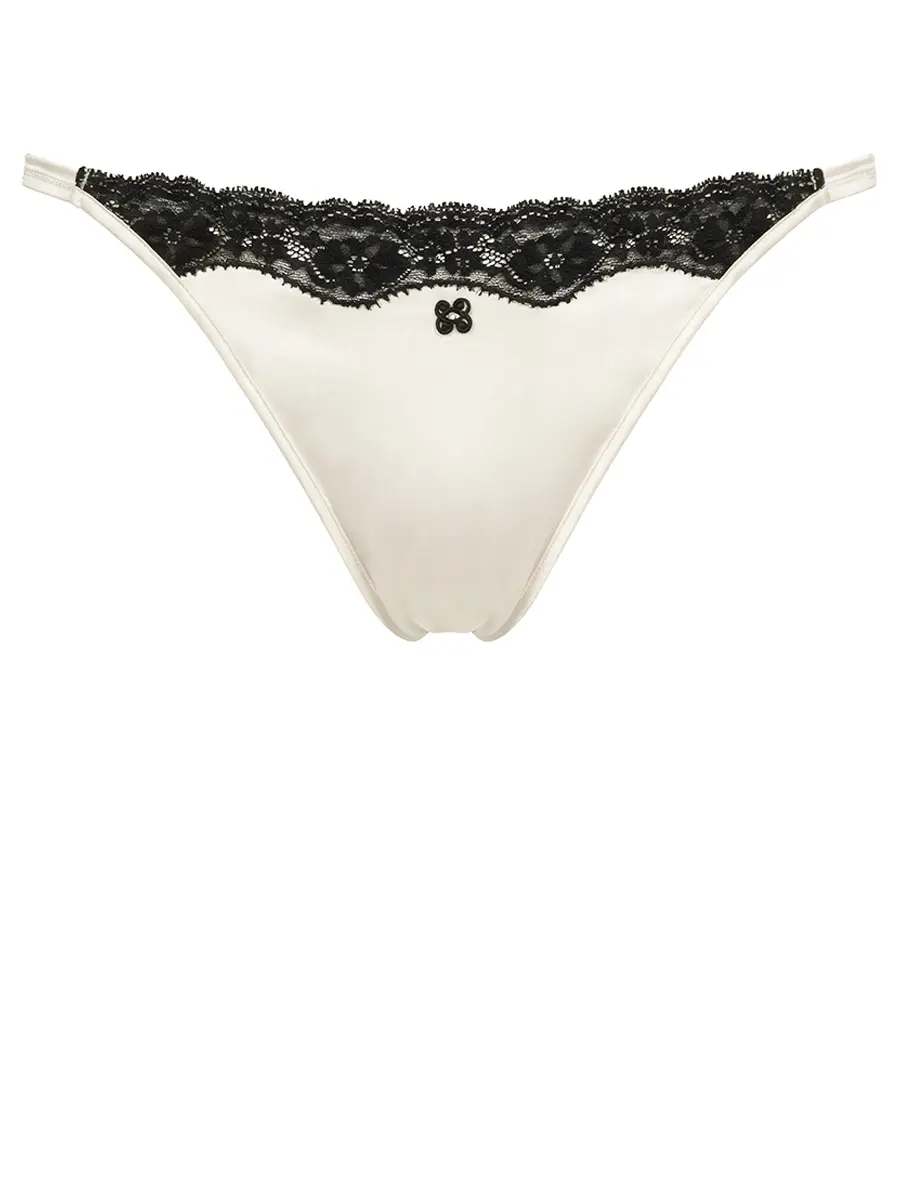 Трусы-стринг шелковые