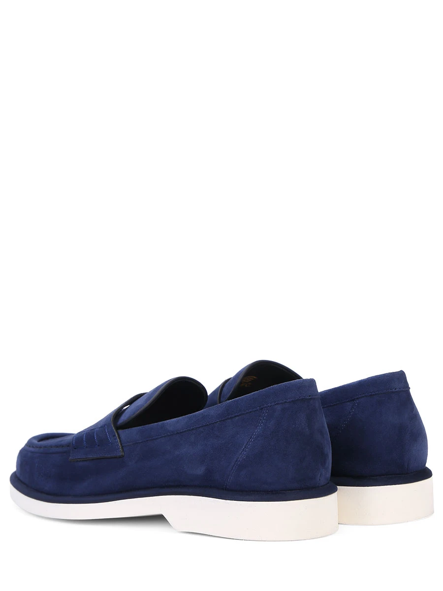 Лоферы замшевые