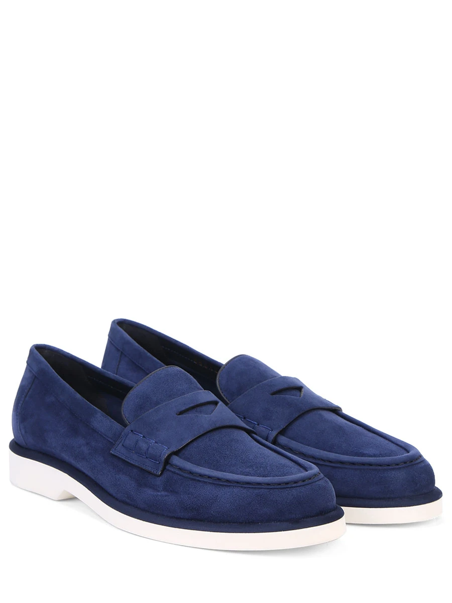 Лоферы замшевые