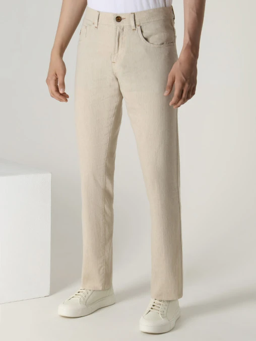 Джинсы Slim Fit льняные SCISSOR SCRIPTOR