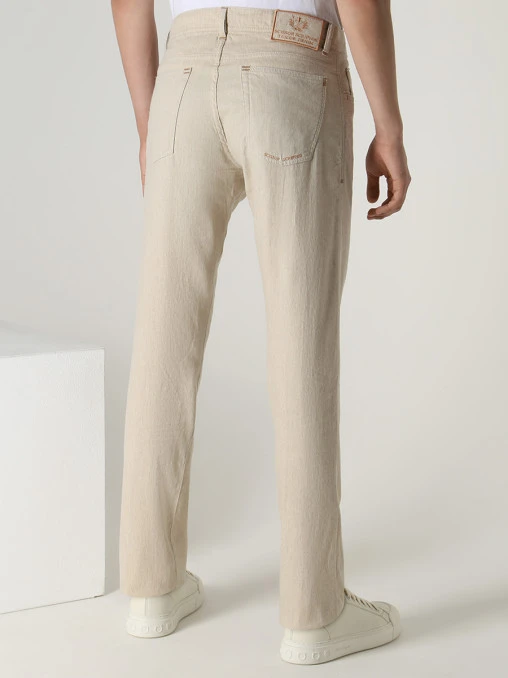 Джинсы Slim Fit льняные SCISSOR SCRIPTOR