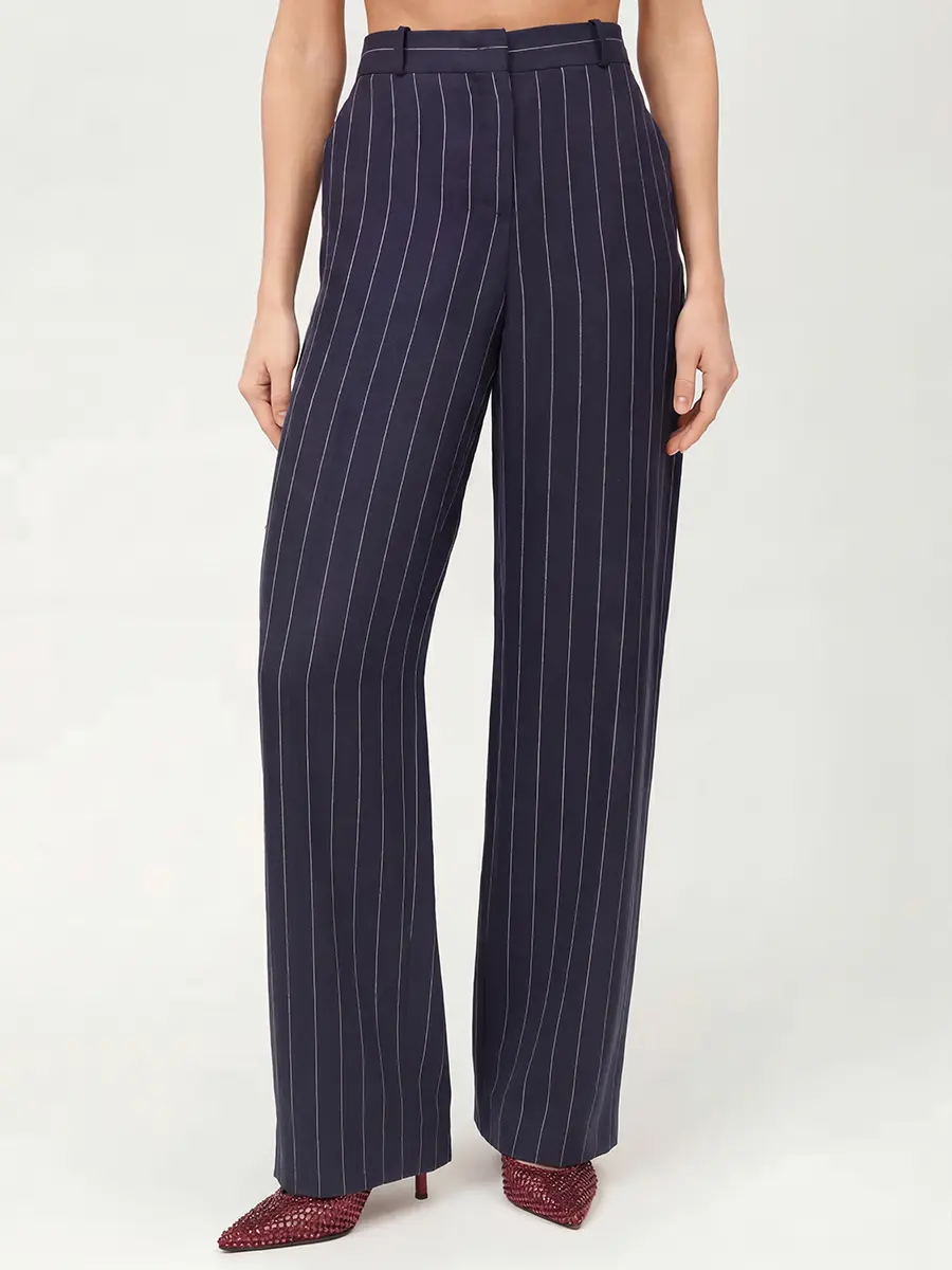 Брюки льняные