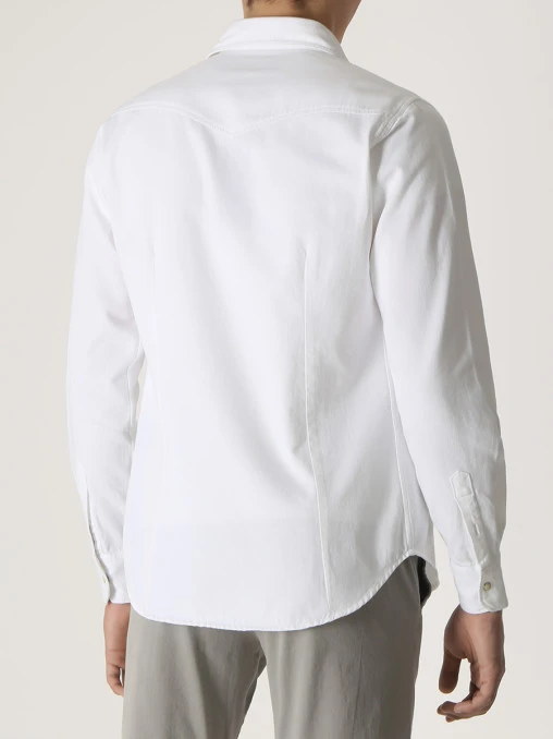 Рубашка Slim Fit джинсовая MOORER