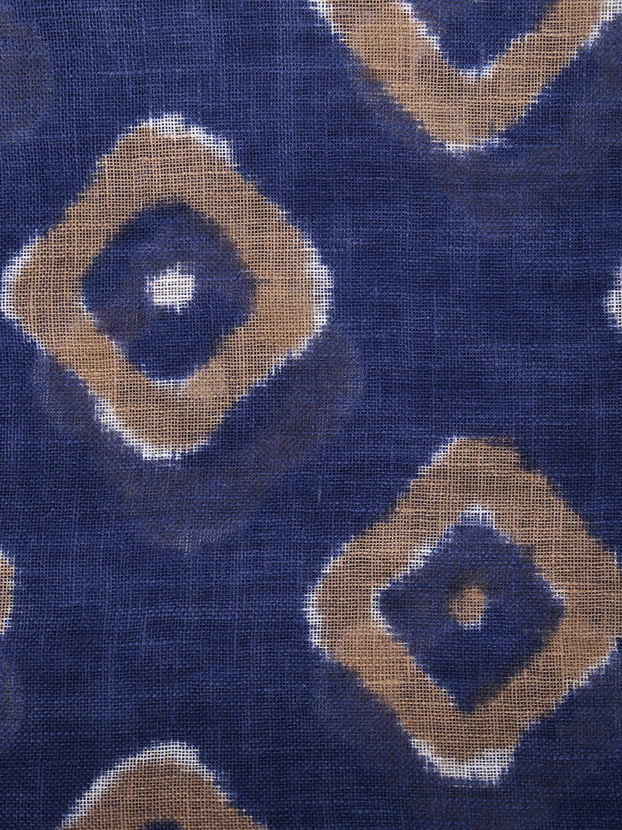 Шарф льняной с принтом