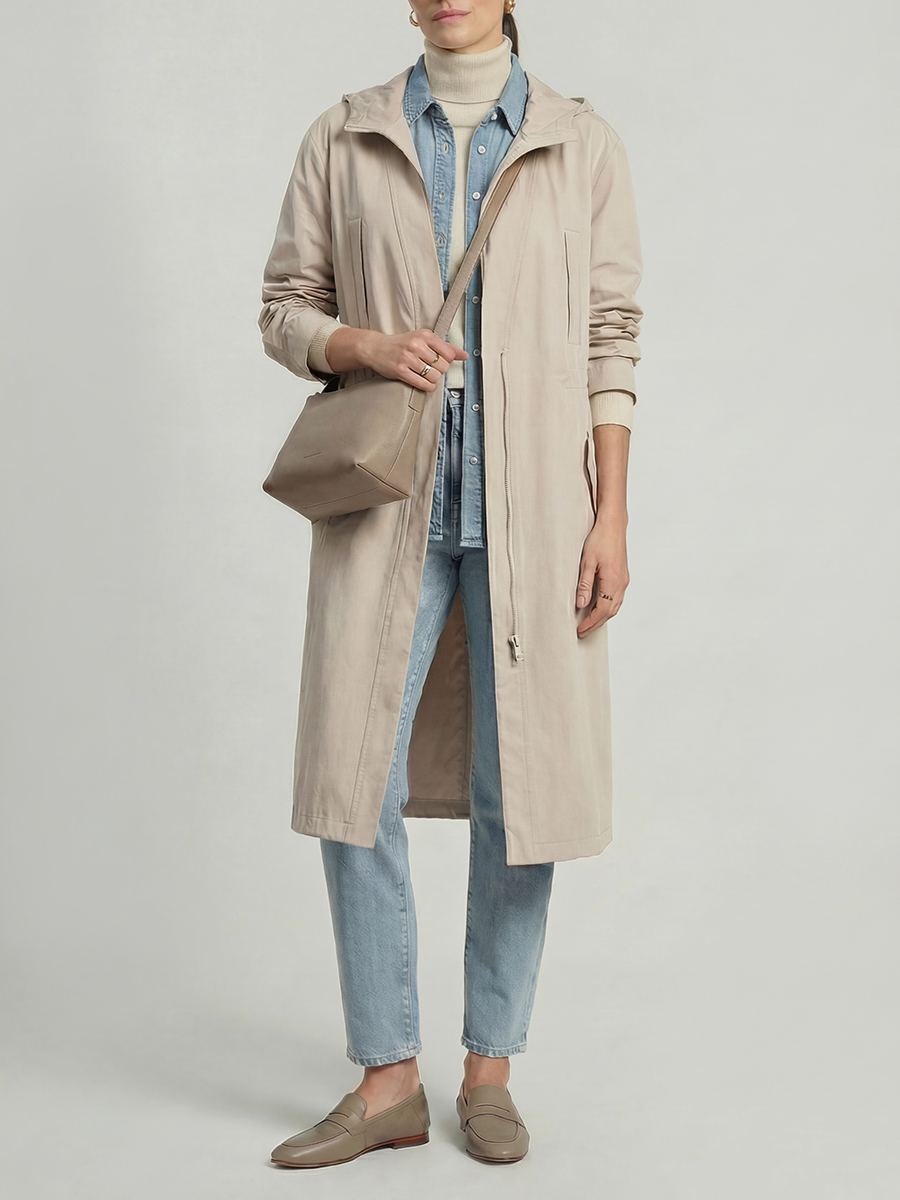 Плащ-парка хлопковый