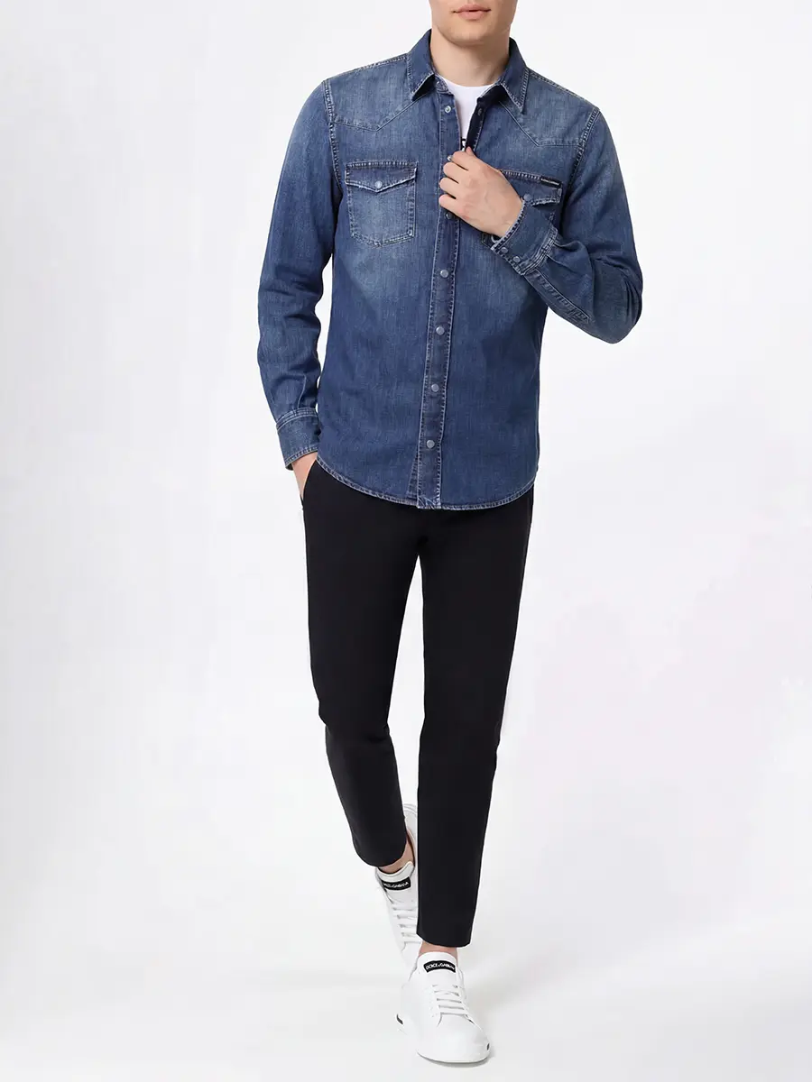 Джинсовая рубашка