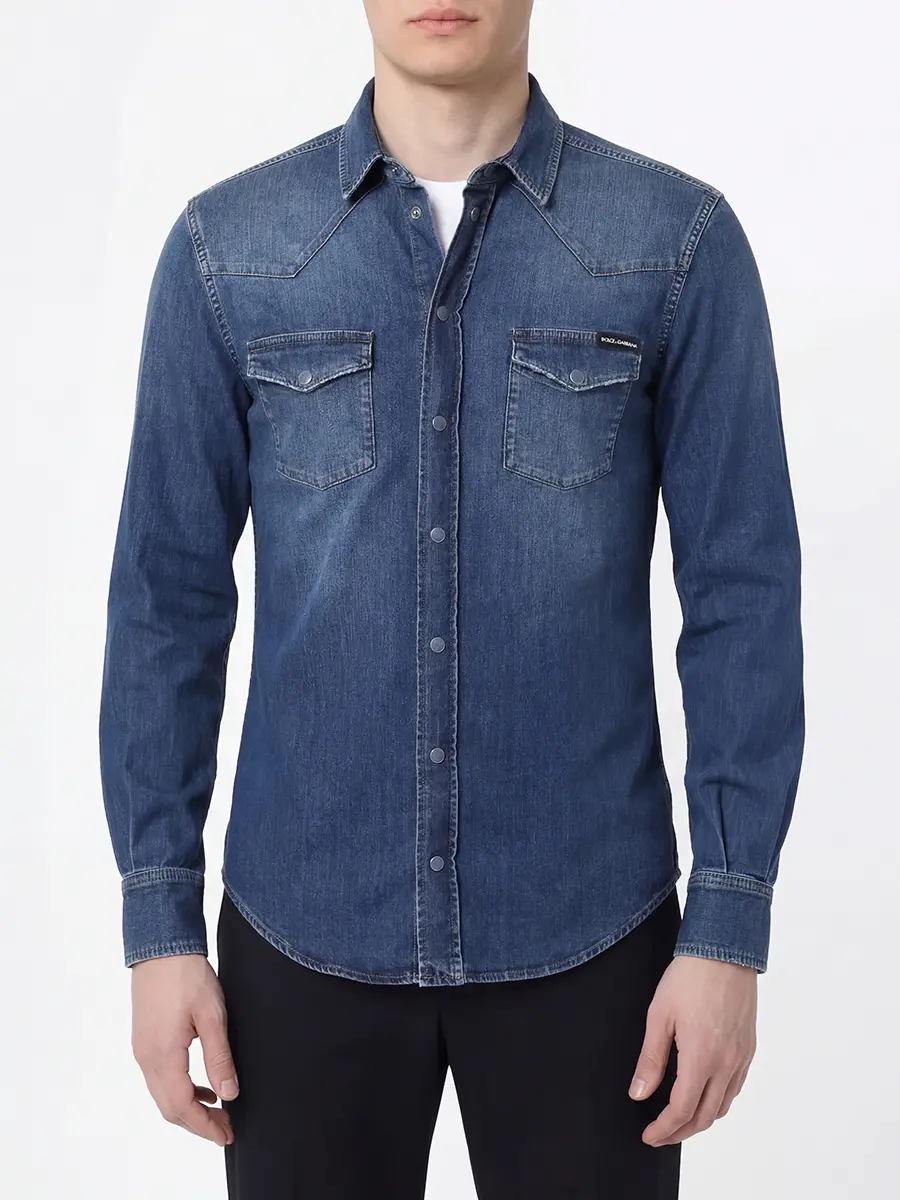Джинсовая рубашка