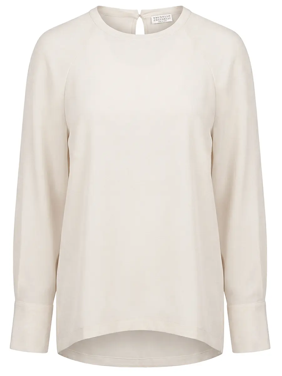 Блуза из вискозы и шелка