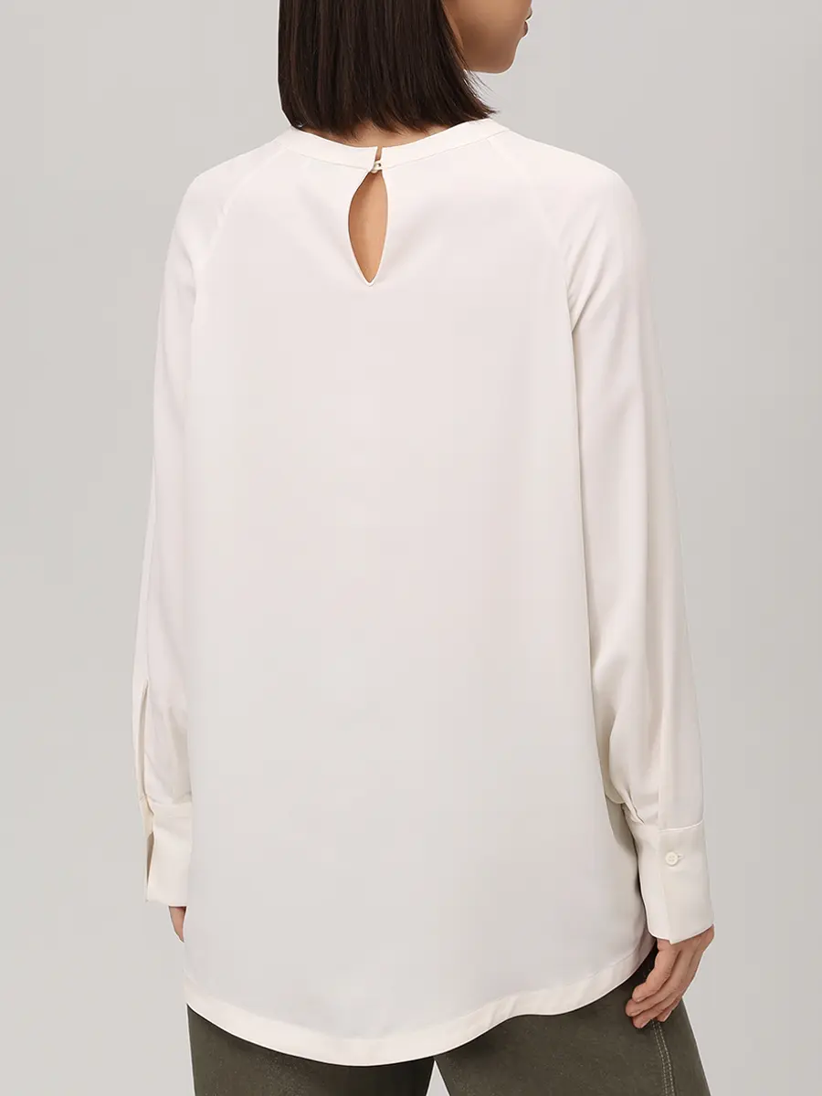 Блуза из вискозы и шелка