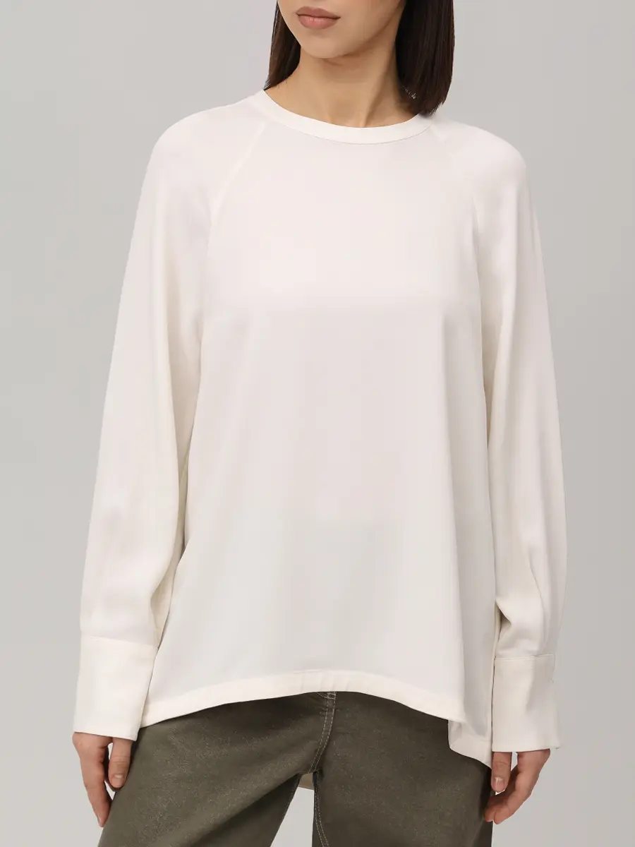 Блуза из вискозы и шелка