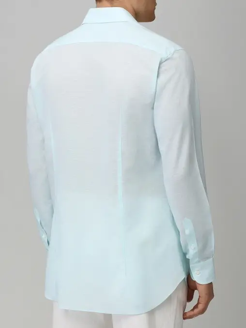 Рубашка Slim Fit из хлопка и льна BRIONI
