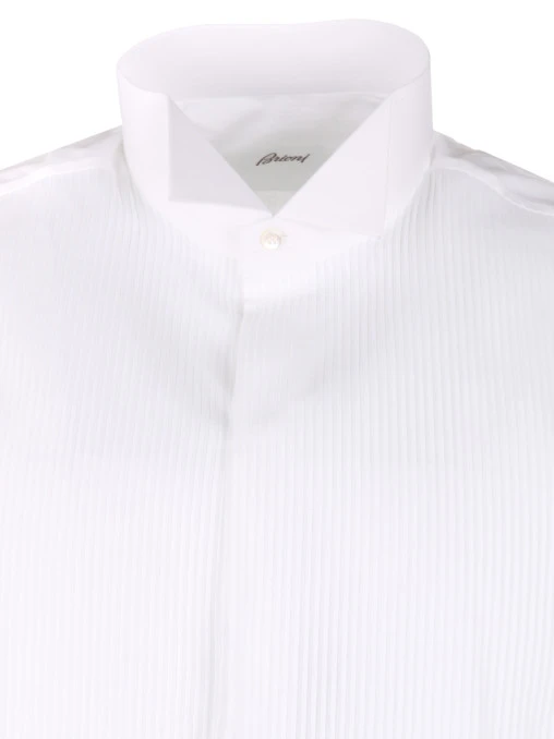 Хлопковая рубашка под смокинг BRIONI