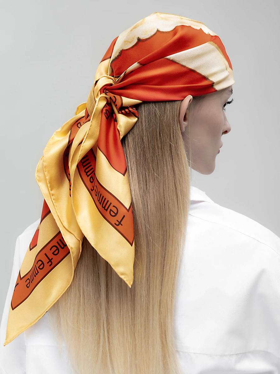 Платок-каре шелковый Мерлин