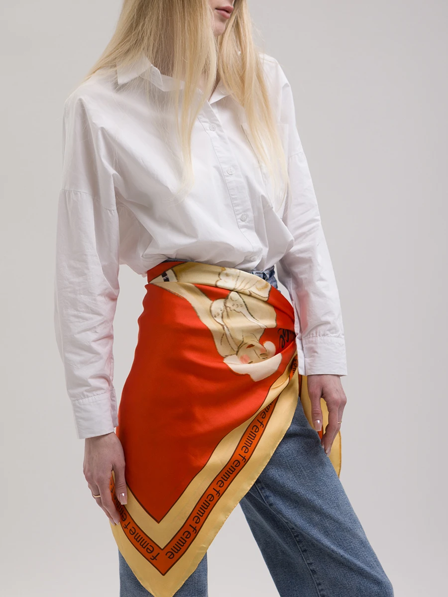 Платок-каре шелковый Мерлин