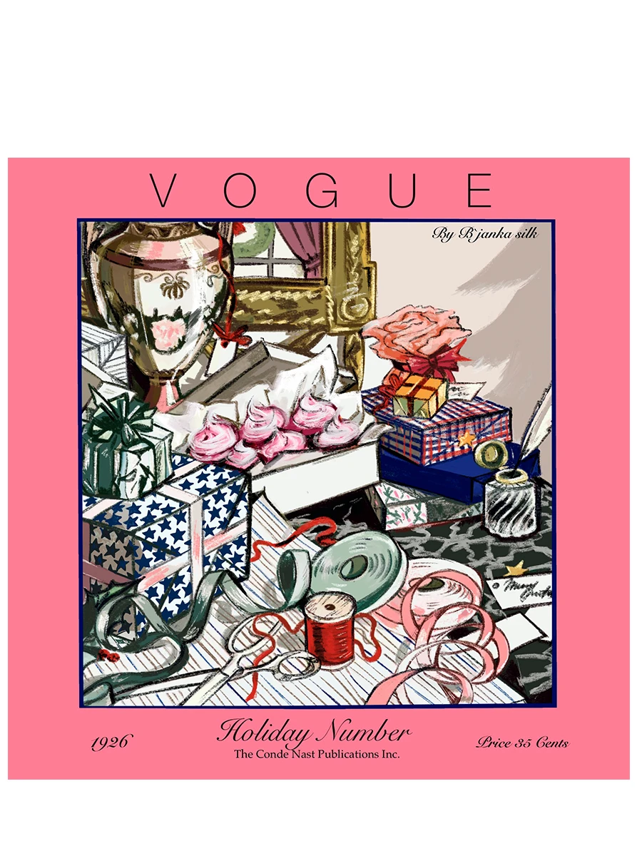 Платок-каре шелковый Vogue Holiday edition